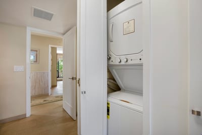 Revel in the understated luxury of laundering on your schedule—no shared machines, no awkward hallway waits