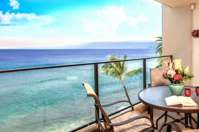 Mornings with coffee, overlooking the ocean, on your private lanai.
