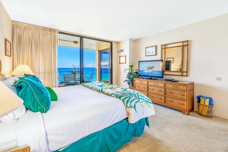 The inviting bedroom features coastal charm MAH-814