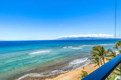 Enjoy endless blue skies and views of Molokai directly from your lanai