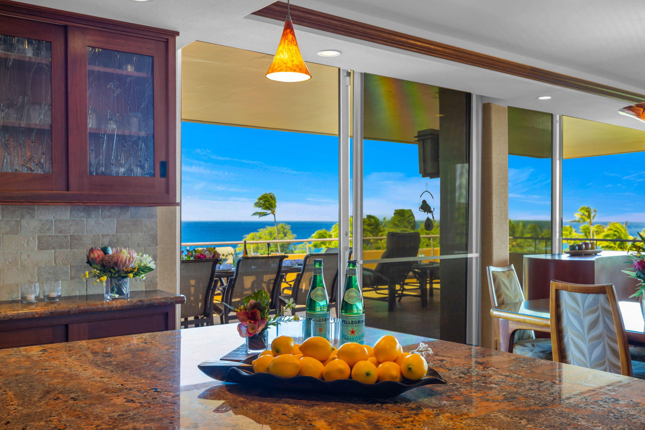 Cook and gather easily with this open-plan kitchen and adjacent dining space.