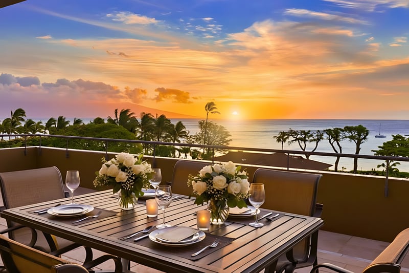 Incredible sunsets from your private lanai, overlook the Pacific Ocean. Welcome to Maui Kaanapali Villas A606