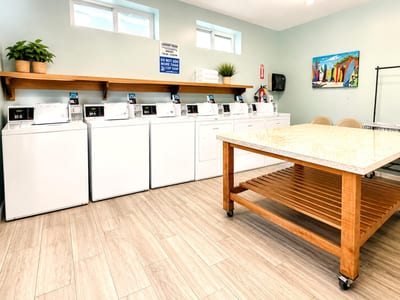 The common laundry area is found on site for convenience