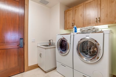 Designed for convenience, our washer, dryer, and spacious utility area help you travel light and stay spotless