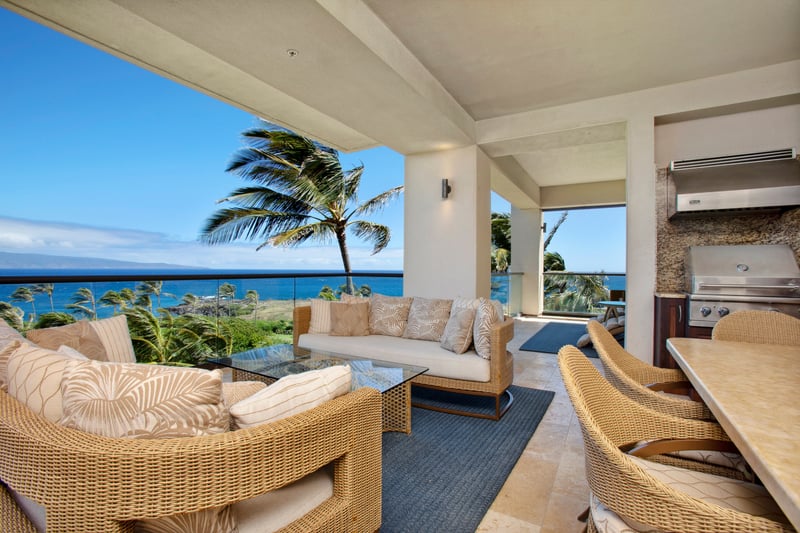 Curl up in this crescent of comfort where palm fronds sway, ocean breezes wander in, and time slows to a soft sigh   