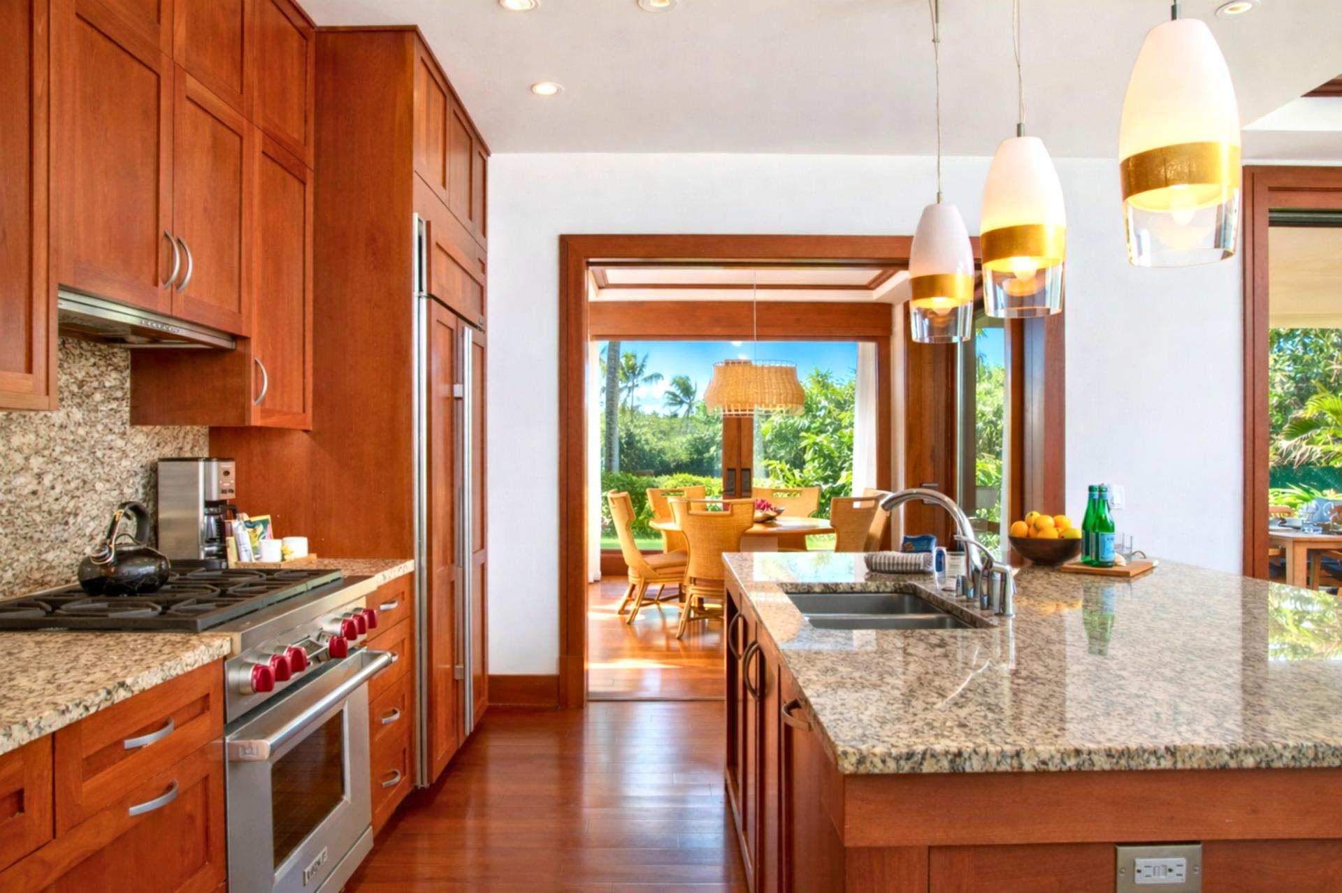 Enjoy stunning views from every angle, even the kitchen