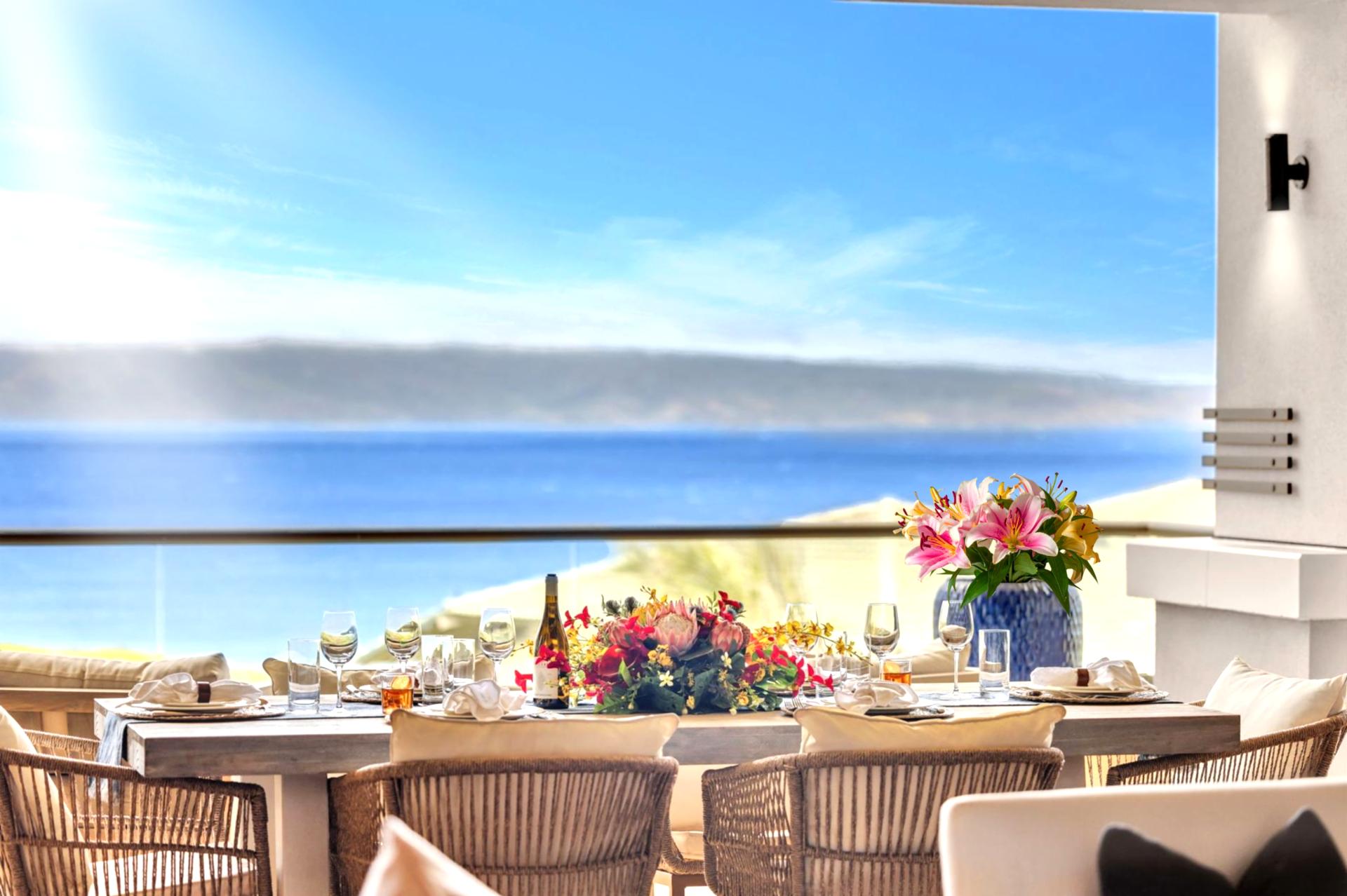 Feel the warmth of the Hawaiian sun as you gaze out onto the ocean.