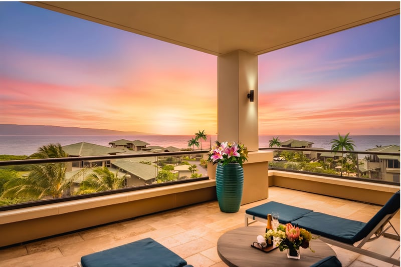 Relax on your private lanai and watch the sun drift slowly over the Pacific. Welcome to Villa 6302!