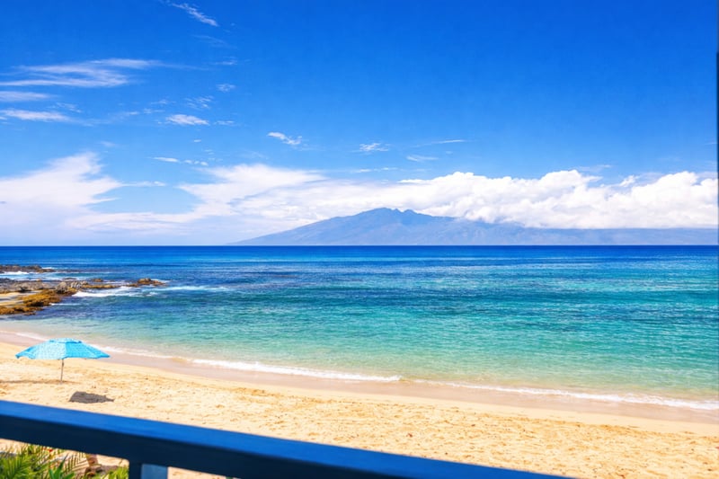 The ultimate Maui backdrop—nothing between you and the ocean.