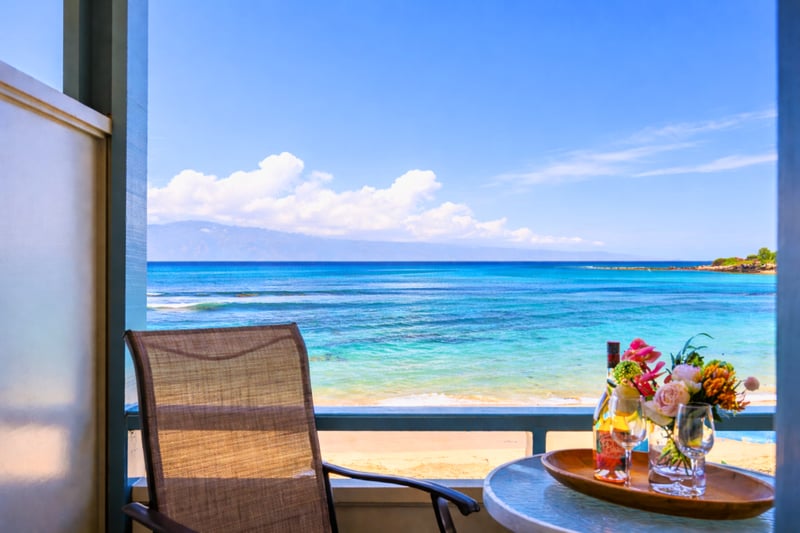 Crystal clear turquoise waters just steps away from your door.