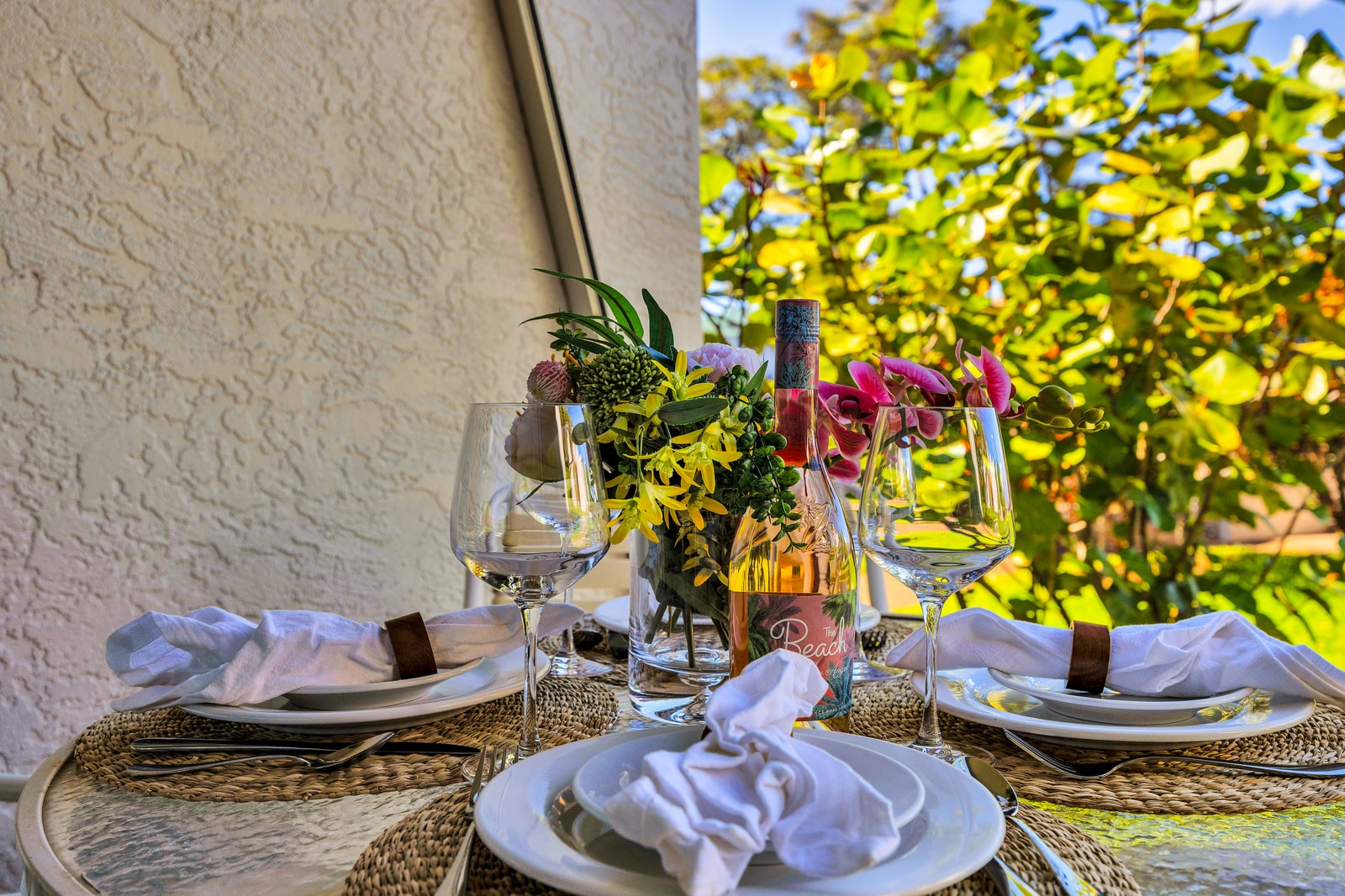 Enjoy an intimate outdoor meal surrounded by tropical calm NAP-A24