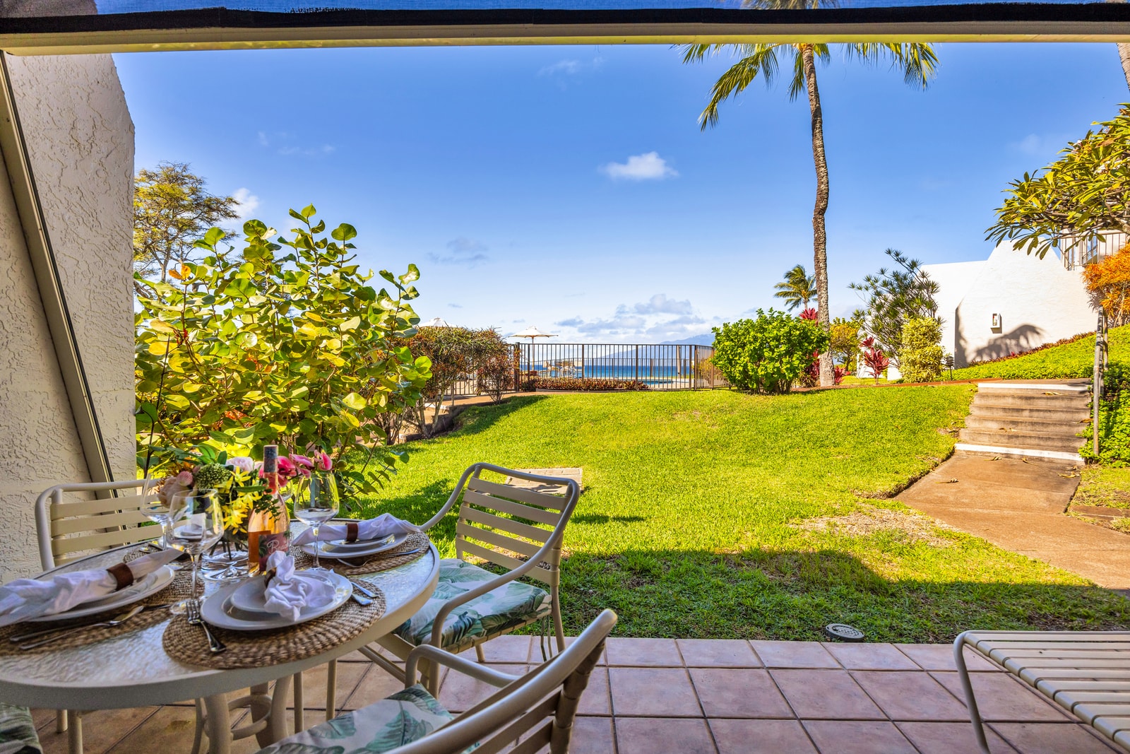 Step onto the lanai and enjoy fresh air and garden views NAP-A24