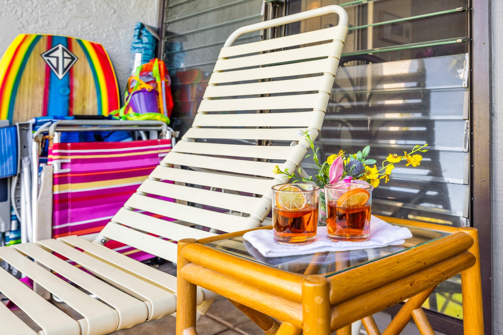 Unwind on the balcony with drinks and garden views NAP-A24
