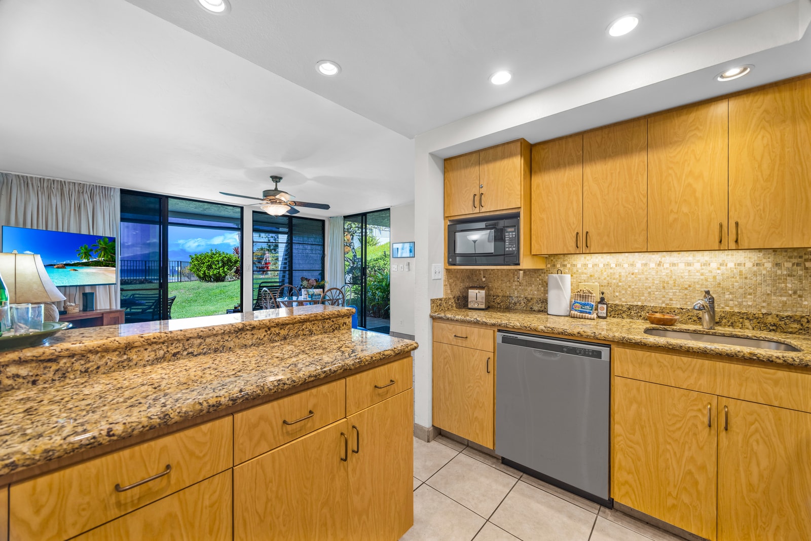 Convenient appliances such as a dishwasher and microwave make cooking a breeze NAP-A24