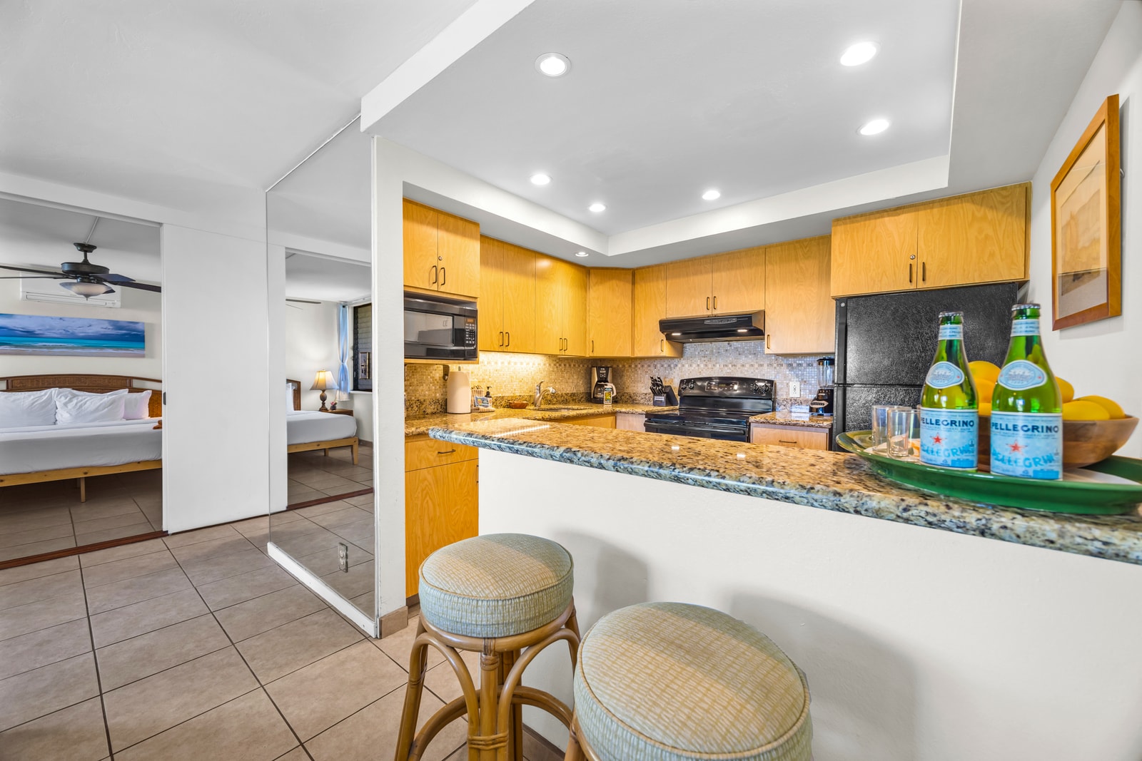 A clean and spacious kitchen ready for easy island meals NAP-A24