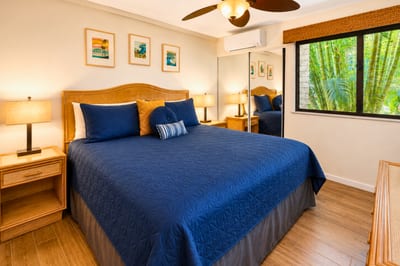 Drift off to sleep in a peaceful bedroom designed for total relaxation