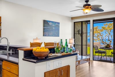 Prep meals while enjoying an ocean view NAP-B42