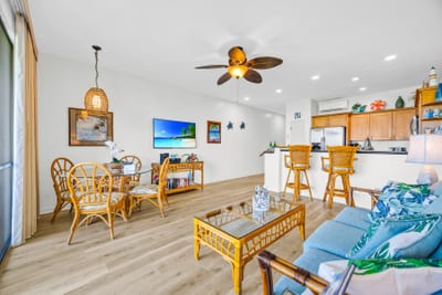 Open concept living and dining filled with natural light NAP-B42