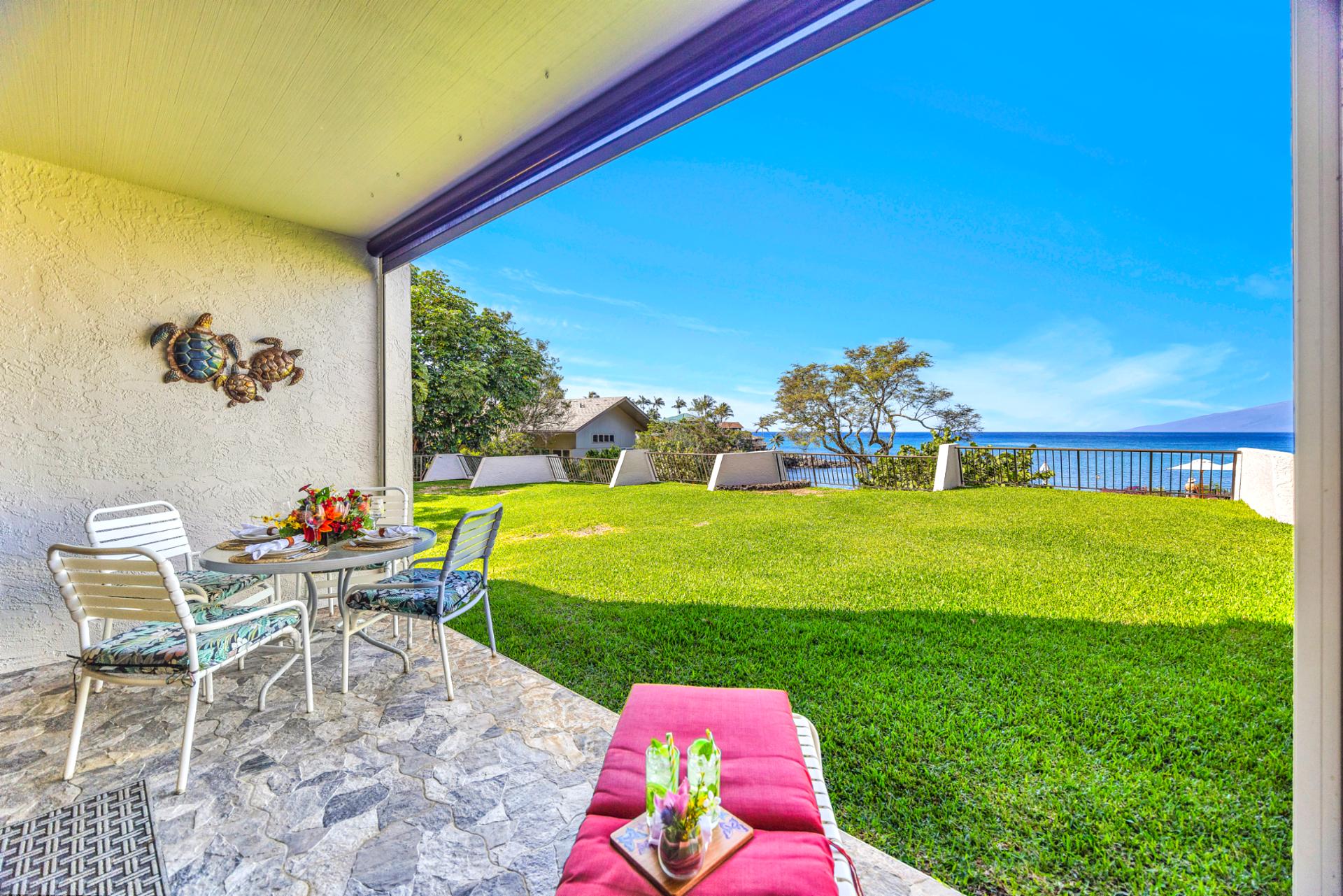 Relax on the patio while soaking in peaceful green space NAP-B42