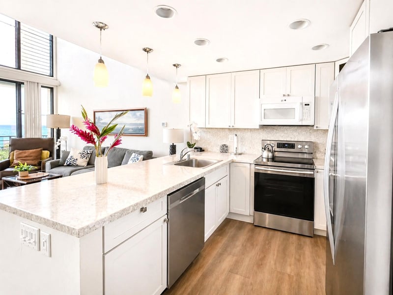 Enjoy ocean views even from the kitchen NAP-C19
