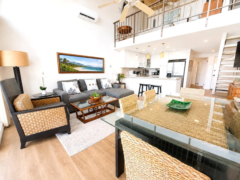 Comfortable seating anchors a living space that feels open and easy to spend time in NAP-C19