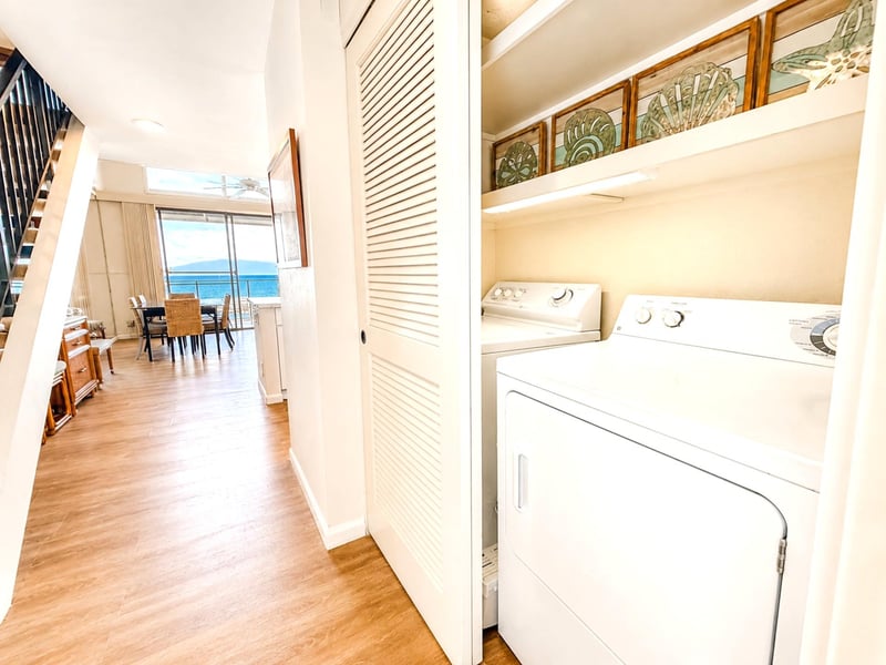 The in unit washer and dryer add convenience to your stay NAP-C19