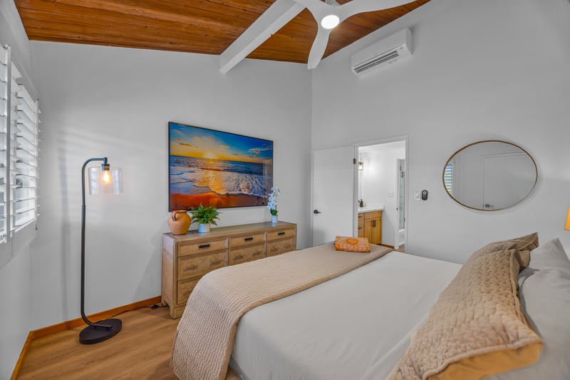 Wake up in the primary bedroom and start your morning unhurried, with a comfortable setup and easy flow to the bath.