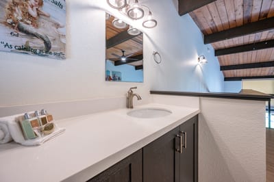 Modern Loft Bathroom Vanity with Rustic Elegance and Spa Vibes