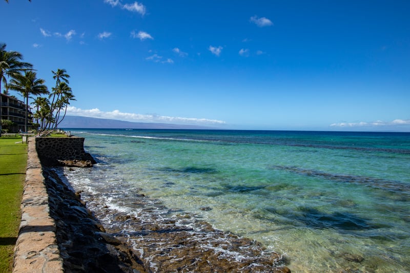 Just steps from your lanai, enjoy access to this oceanfront walkway for morning strolls and sunset views.