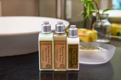 Indulge in a little luxury with complimentary L’Occitane essentials—because every stay should feel spa-worthy