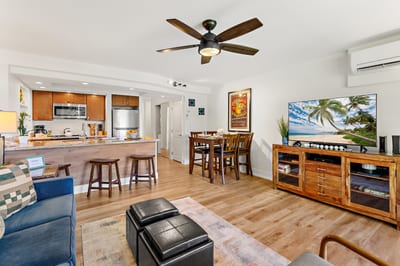 Settle into your living room with flat screen TV and garden views, perfect for movie nights or quiet mornings with coffee. PKD-104