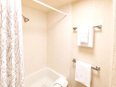 Freshen up in the clean and well-appointed bathroom before heading out for another unforgettable day on Maui