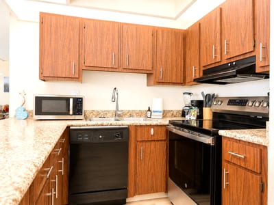 Prepare everything from quick beach snacks to full island-inspired dinners in the well-equipped kitchen