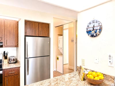 This fully equipped kitchen provides all the essentials needed for a carefree Maui getaway