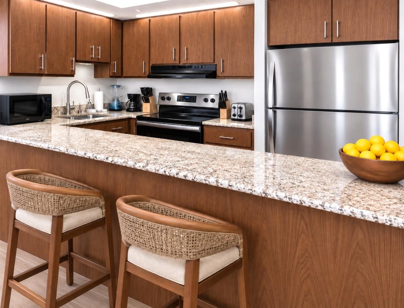 The perfect place to grab a quick bite before a day of adventure or relaxing with some cocktails while preparing meals. PKD-204