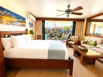 Rest comfortably in the plush king size bed