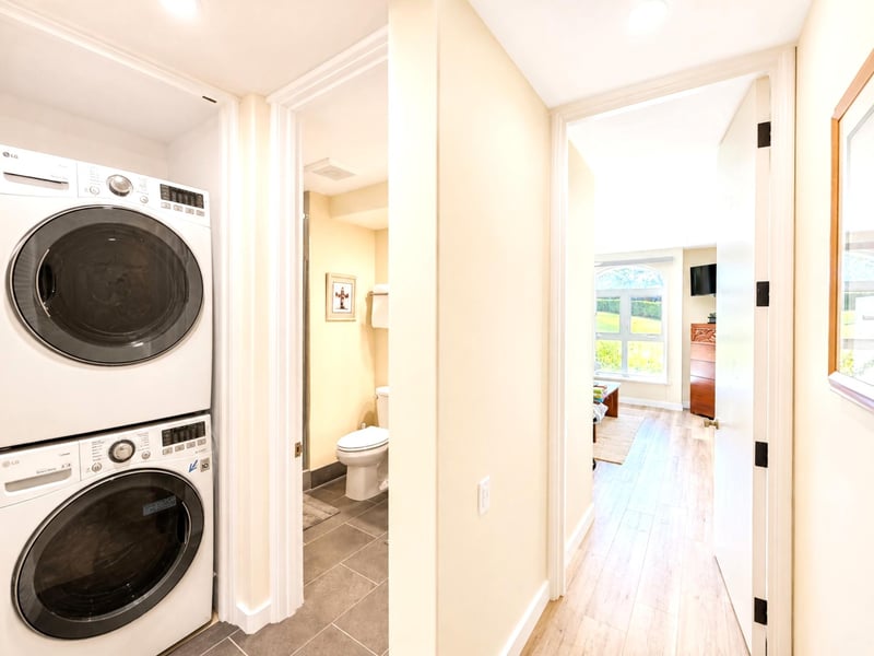 Enjoy the convenience of in-home laundry throughout your Maui stay