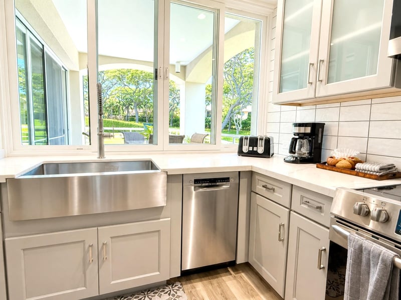 Prepare fresh island-inspired meals in a fully equipped kitchen with plenty of space