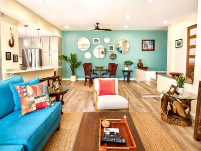 Kick back with family and friends in a welcoming space designed for relaxation
