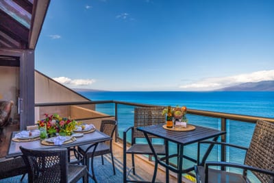 Dine al fresco with ocean views and island breezes on your spacious balcony, just off the main living area.