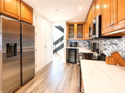 Clean cabinetry and modern finishes give the kitchen a polished, well-maintained feel throughout