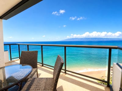 A second lanai access point extends your outdoor living space with additional seating and open-air views