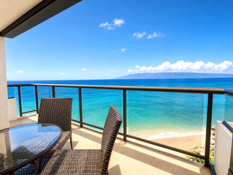 A second lanai access point extends your outdoor living space with additional seating and open-air views