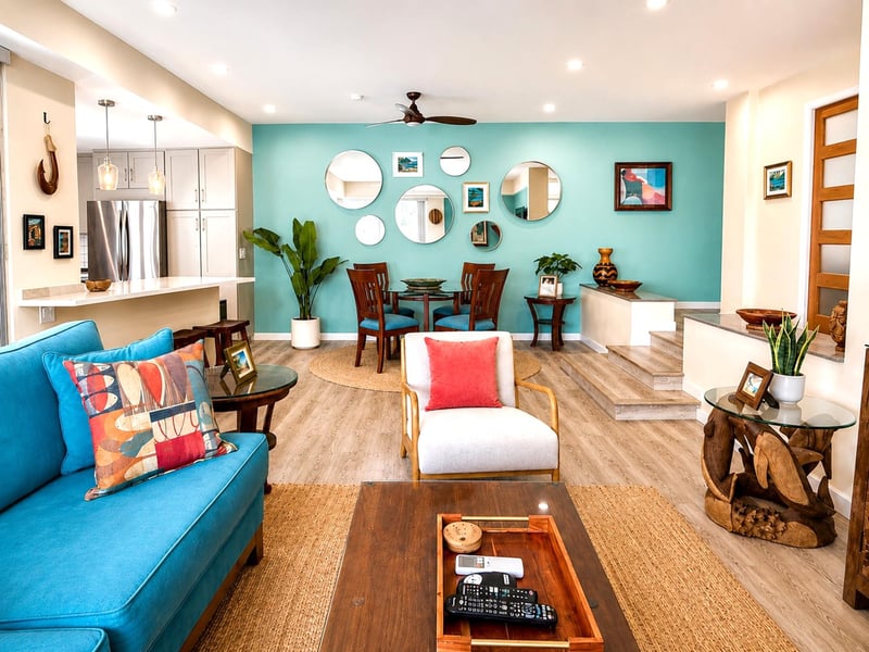 Relax in the spacious comfortable living room at the end of a day spent exploring Maui