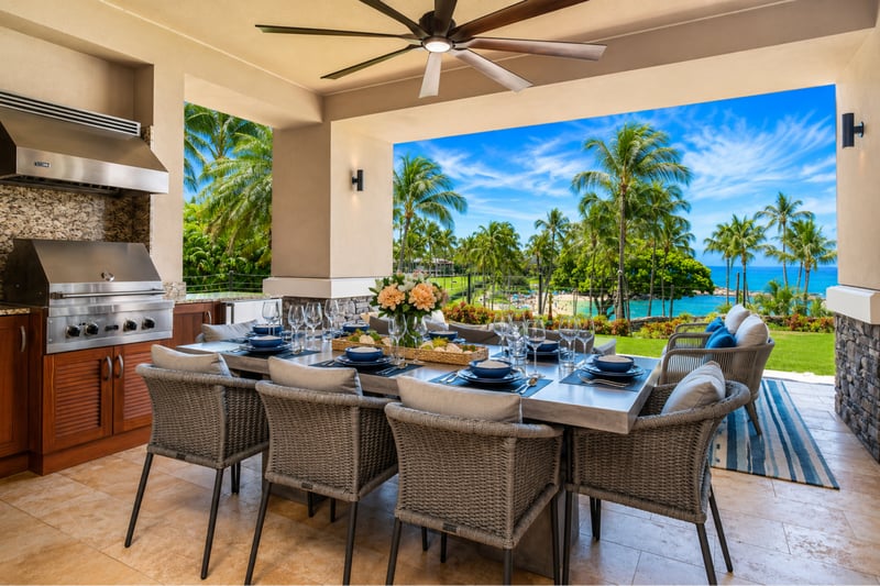 From grill to glam, every corner of this lanai is pure paradise