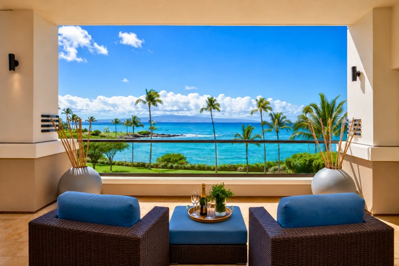 Feel the salty air from this stylish open-air seating area MON-1303