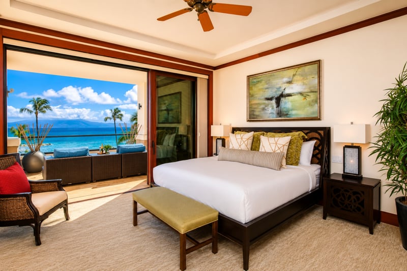 Awaken to sweeping ocean views and step directly onto the lanai MON-1303
