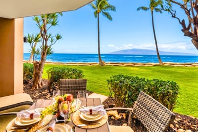Your lanai offers a front-row seat to Maui's coastline VIR-107