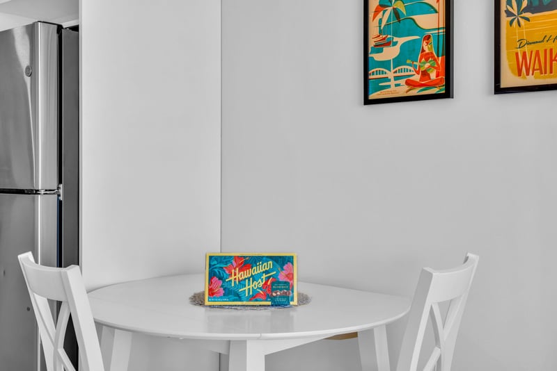 Share meals and laughter in this sunny nook