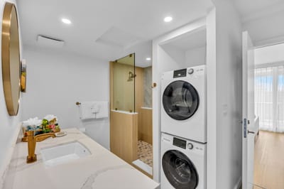 Travel light with your own washer and dryer
